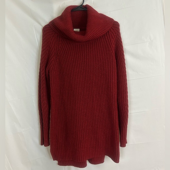 A New Day - Red Cowl Neck Sweater Dress - size M - Picture 1 of 2